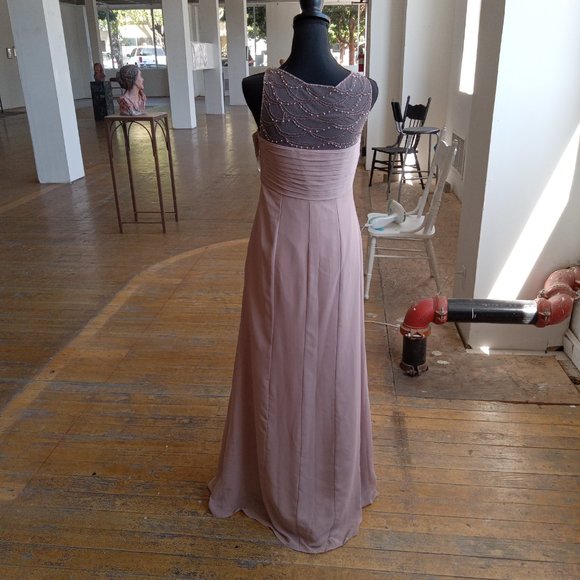 Light Tan bridal/Prom Gown - Picture 5 of 10